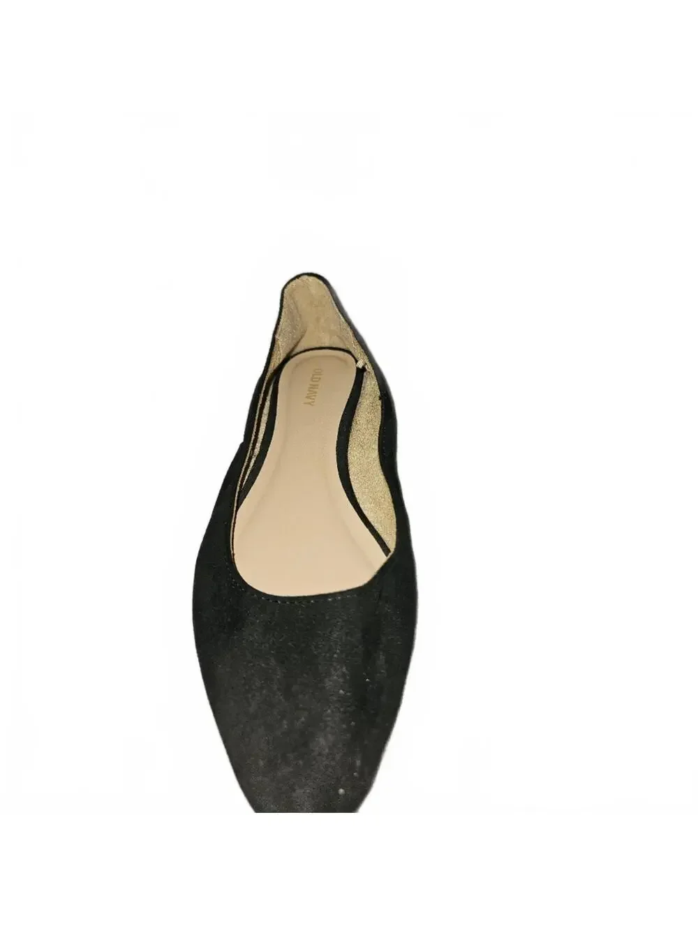 Old Navy Black Suede Pointed Toe Flats Size 8